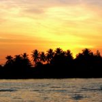 Spektakulärer Sonnenaufgang über dem Mekong