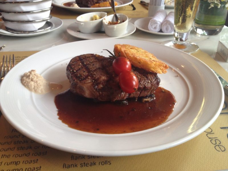 Steak in Jacksons Steakhouse