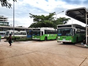 Busse in Vientiane